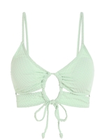 Haut de Bikini Texturé Noué L Vert clair