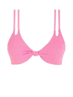 Haut de Bikini Texturé Noué Torsadé S Rose clair