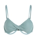 Haut de Bikini Texturé Tordu M Vert clair