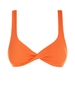 Haut de Bikini Texturé Torsadé M Orange