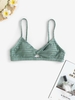 Haut de Bikini Tordu S Vert