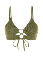 Haut de Tankini Texturé à Lacets L Vert clair