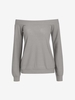 Haut en Tricot à Epaule Dénudée L Gris