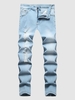 Jean Déchiré en Couleur Délavée 38 Bleu clair