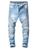 Jean Déchiré Panneau Drapé Zippé M Bleu de jean