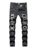 Jean Décontracté Déchiré Zippé avec Poche 2xl Noir