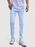 Jean Décontracté Délavé Nuage 2xl Bleu ciel léger