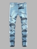 Jean Décontracté Jointif Zippé avec Poches 36 Bleu clair