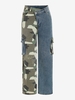 Jean Droit Camouflage Inséré S Bleu