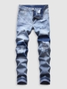 Jean Jointif Déchiré avec Poches 38 Bleu clair