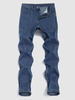 Jean Lâche Jambe Droite à Braguette Zippée Xl Bleu profond