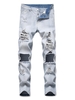 Jean Skinny Trou Déchiré Boutonné Décoration 36 Bleu de jean