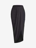 Jupe Longue Drapée Xl Noir