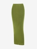 Jupe Tube Longue Ajustée S Vert