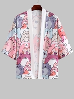 Kimono Ouvert en Avant Motif D