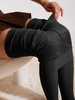 Legging Chaud Serré Style Collant Thermo Doublure Polaire Taille unique Noir