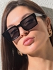 Lunettes de Soleil à Cadre Carré et Déréglé