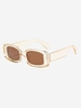 Lunettes de Soleil à Monture Rectangle Epaisse
