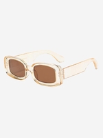 Lunettes de Soleil à Monture Rectangle Epaisse