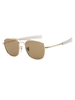 Lunettes de Soleil Carrées en Métal