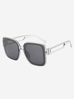 Lunettes de Soleil Carrées Papillon Evidées Surdimensionnées