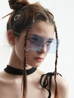 Lunettes de Soleil Carrées sans Cadre