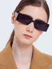 Lunettes de Soleil Cool en Forme de Rectangle Monture Large