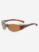 Lunettes de Soleil de Sport à Monture Transparente pour Extérieur