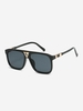 Lunettes de Soleil en Couleur Unie en Métal Design