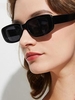 Lunettes de Soleil en Forme de Rectangle Monture Large