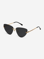 Lunettes de Soleil en Forme de Triangle sans Monture en Métal