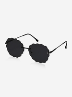Lunettes de Soleil en Forme Ondulé sans Monture