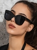 Lunettes de Soleil Epaisses Carrées