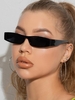 Lunettes de Soleil Rectangle Simple