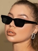Lunettes de Soleil Rétro Rectangle