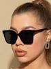 Lunettes de Soleil Simples Carrées Surdimensionnées