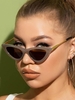 Lunettes de Soleil Trapèze en Métal