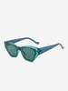 Lunettes Solaires de Forme Irrégulière Bicolore