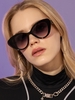 Lunettes Solaires en Forme de Chaton en Dégradé de Couleurs