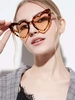 Lunettes Solaires en Forme de Cœur pour Voyage