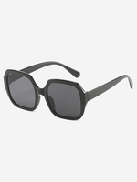 Lunettes Solaires Larges en Forme de Polygone Rétro