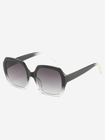 Lunettes Solaires Larges en Forme de Polygone Rétro