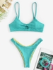 Maillot de Bain Bikini Texturé Nid D