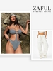 Maillot de Bain Monokini Brillant Anneau en O avec Pantalon Parachute Taille unique Multi a