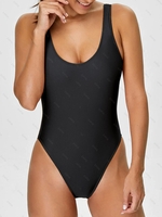 Maillot de Bain Sans Dos à Coupe Haute S