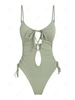 Maillot de Bain Une Pièce en Jacquard Texturé avec Rembourrage Sur Poitrine S Vert clair