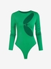 Maillot de Corps Découpé avec Anneau en O S Vert