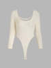 Maillot de Corps Fourré en Couleur Unie S Café lumière