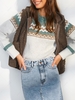 Manteau à Capuche Fendu avec Poche Taille unique Café profond