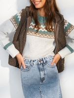 Manteau à Capuche Fendu avec Poche Taille unique Café profond
